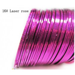 Fir metalic adeziv modele unghii #16 Folie fir metalic